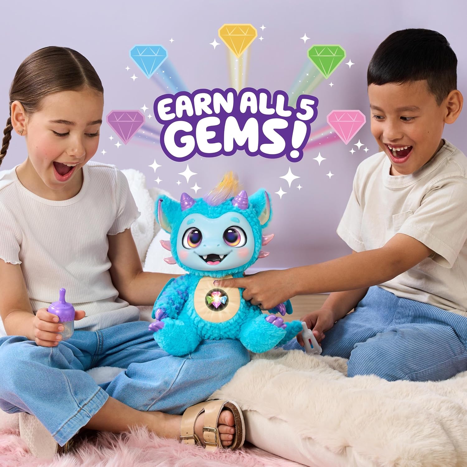 Detalle de Little Live Pets My Magical Dragon Skye Interactive Plush Toy with Digital Display