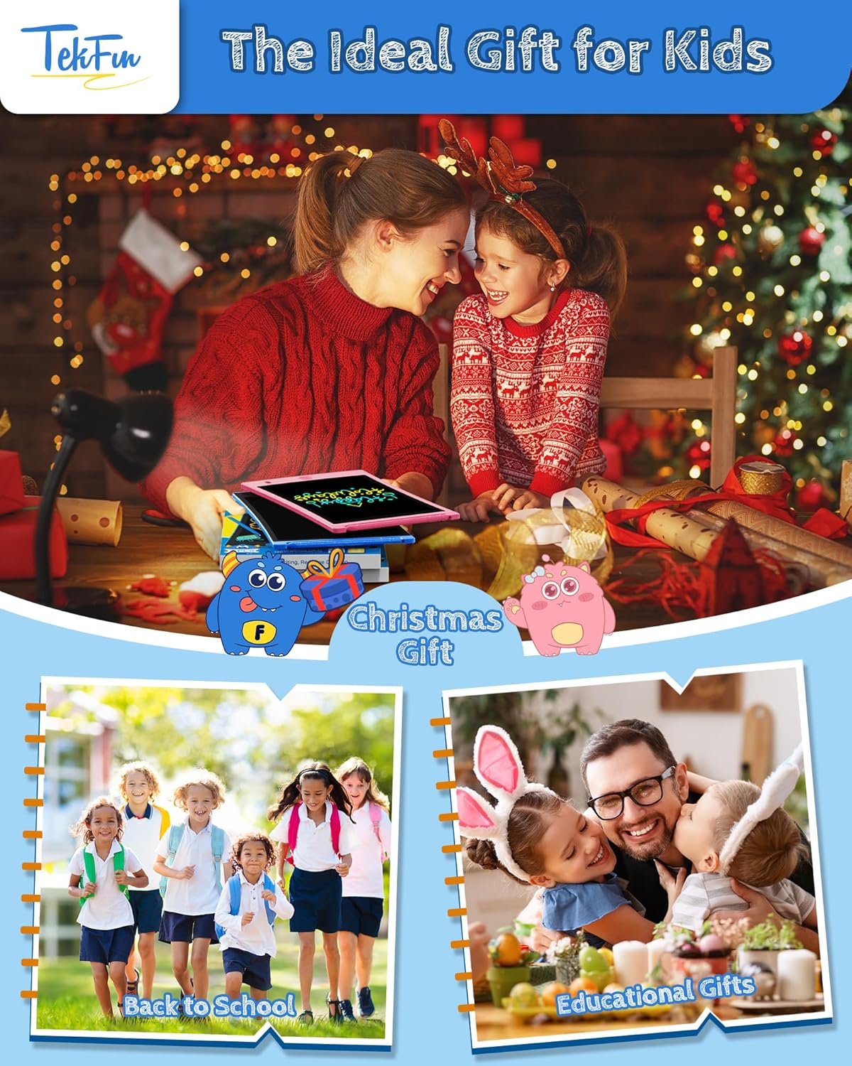 Thumbnail 6 de TEKFUN 8.5inch LCD writing tablet pack — kids’ drawing board 🧒📱