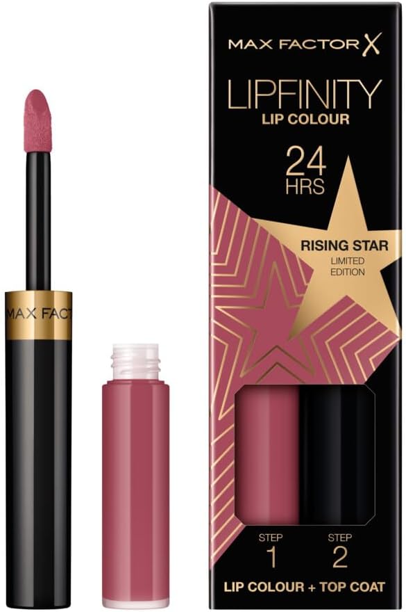 Detalle 1 de Max Factor Lipfinity Lip Colour 2 Step Rising Stars Collection 82 Stardust – płynna pomadka
