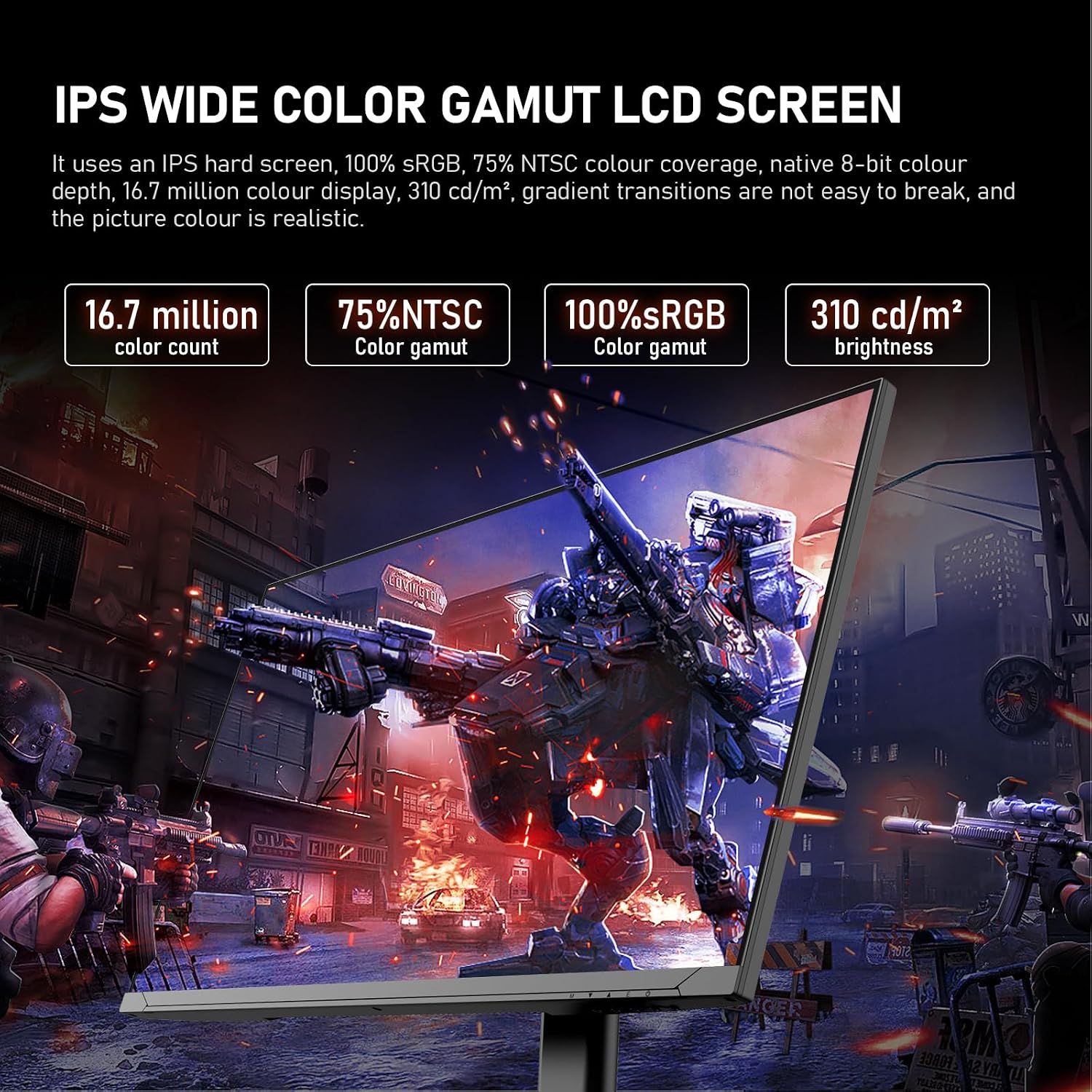 Detalle de Gawfolk 27 inch 4K IPS gaming monitor