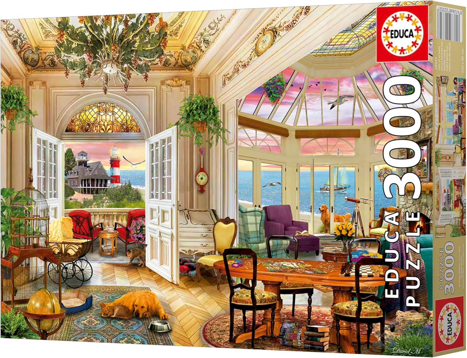 Thumbnail 2 de Educa puzzle da 3000 pezzi per adulti “La vita sulla costa” (120 x 85 cm) + servizio pezzi smarriti