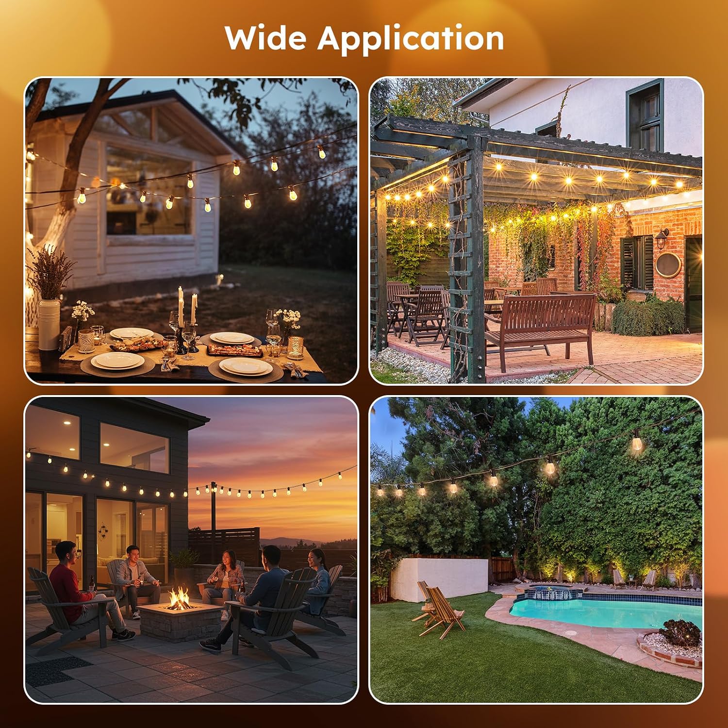 Thumbnail 6 de GvvooHome Outdoor String Lights 200FT