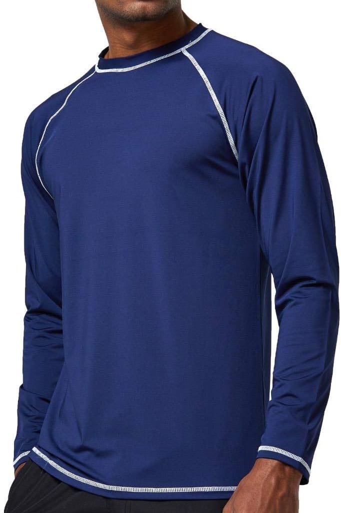 Detalle de Arcweg Rashguard Mare Surf Uomo Maniche Lunghe UPF 50+ – Protezione Solare e Asciugatura Veloce