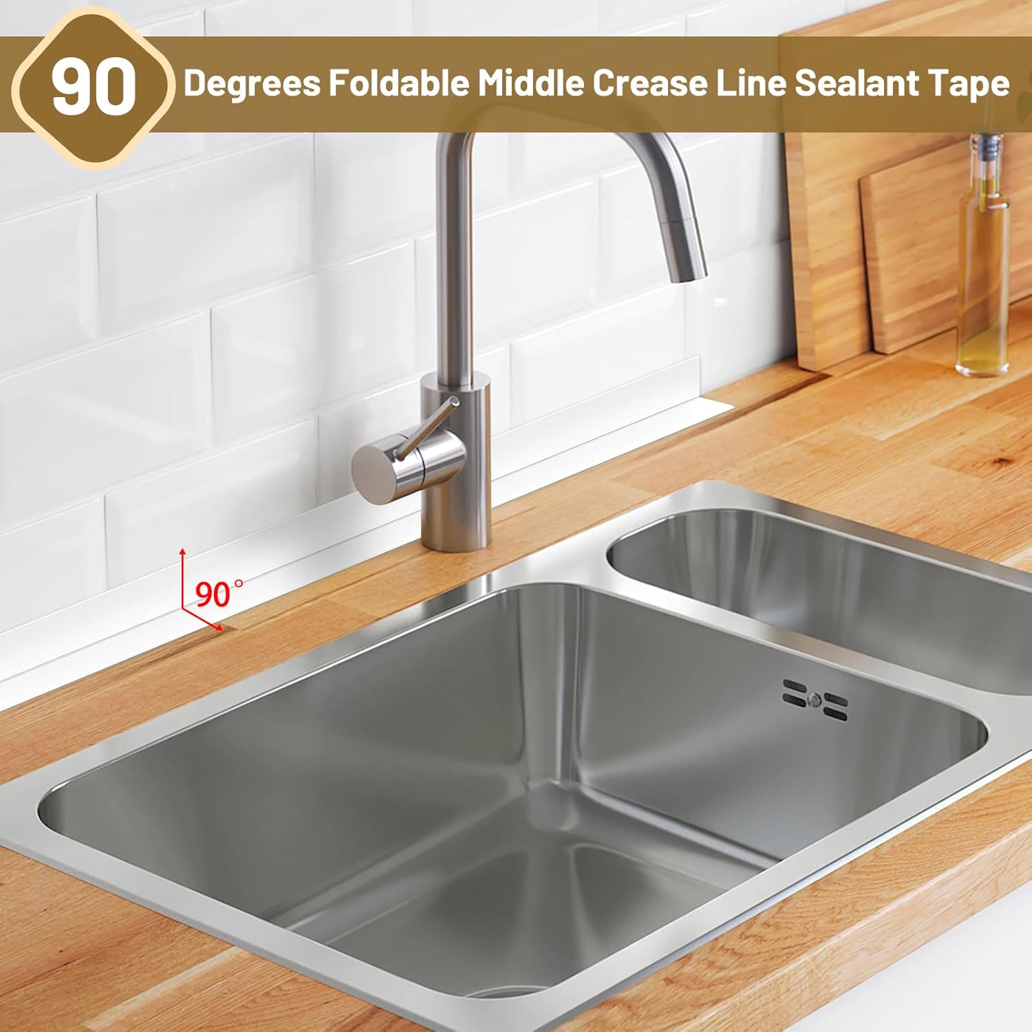 Detalle 2 de Fixmend Bath Sealant Strip 38mm x 3.2m rolls ๐