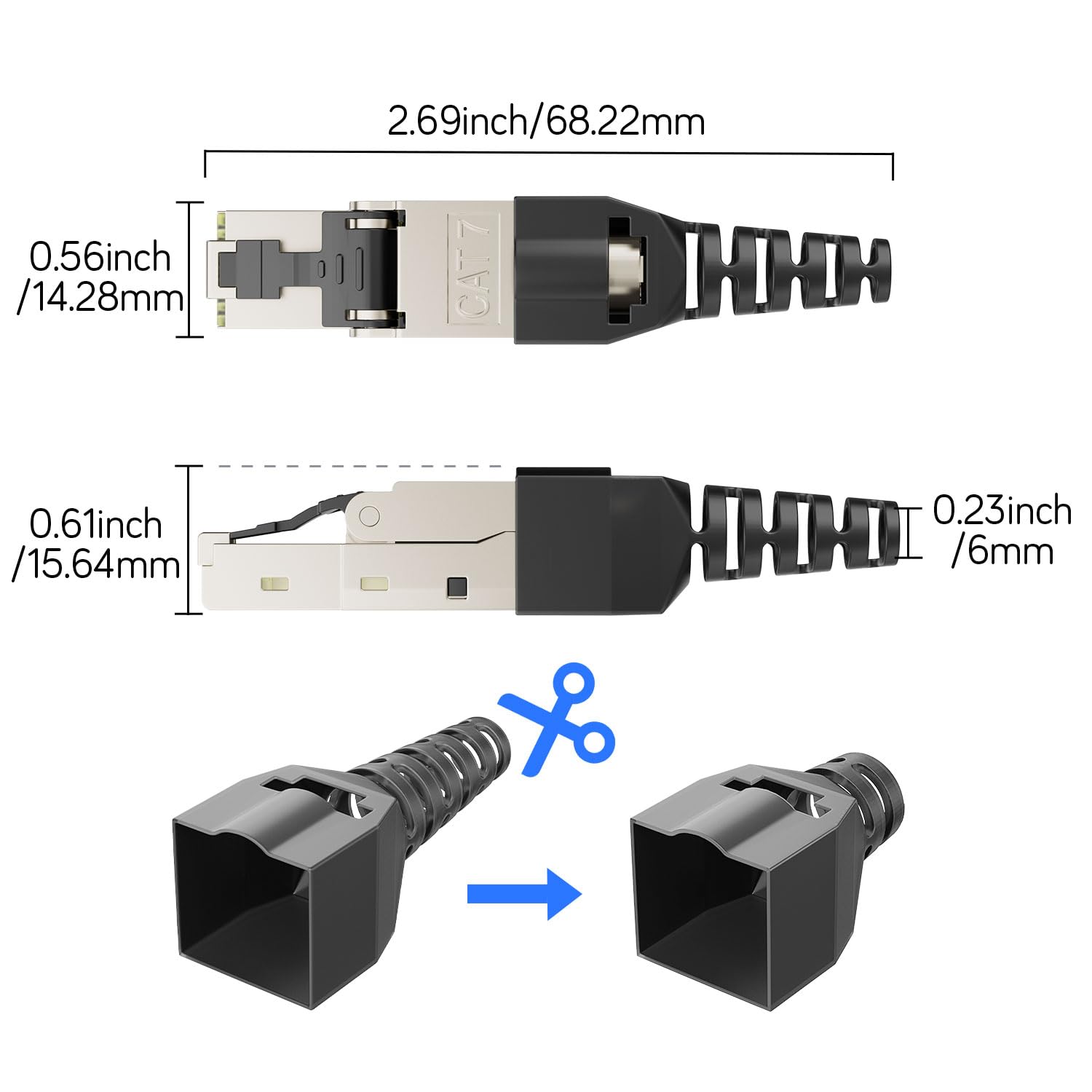 Thumbnail 6 de iwillink RJ45 Stecker 10Gbit/s CAT7