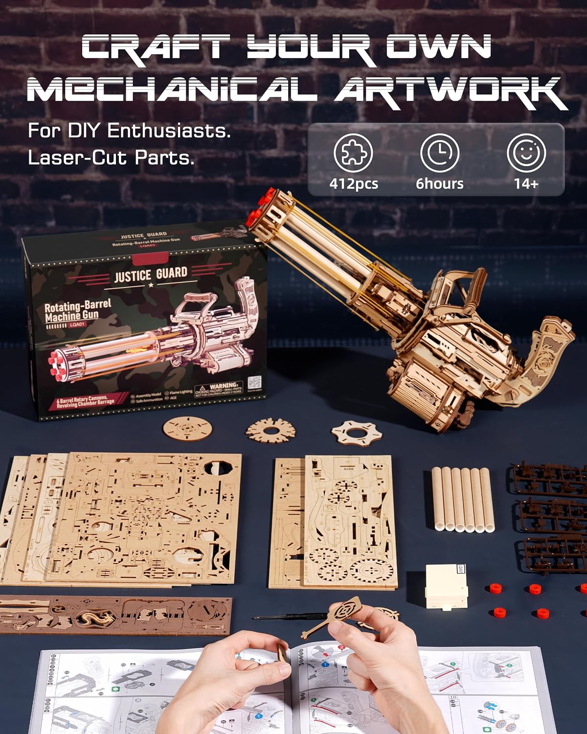 Thumbnail 3 de ROBOTIME LQA01 3D Wooden Puzzle