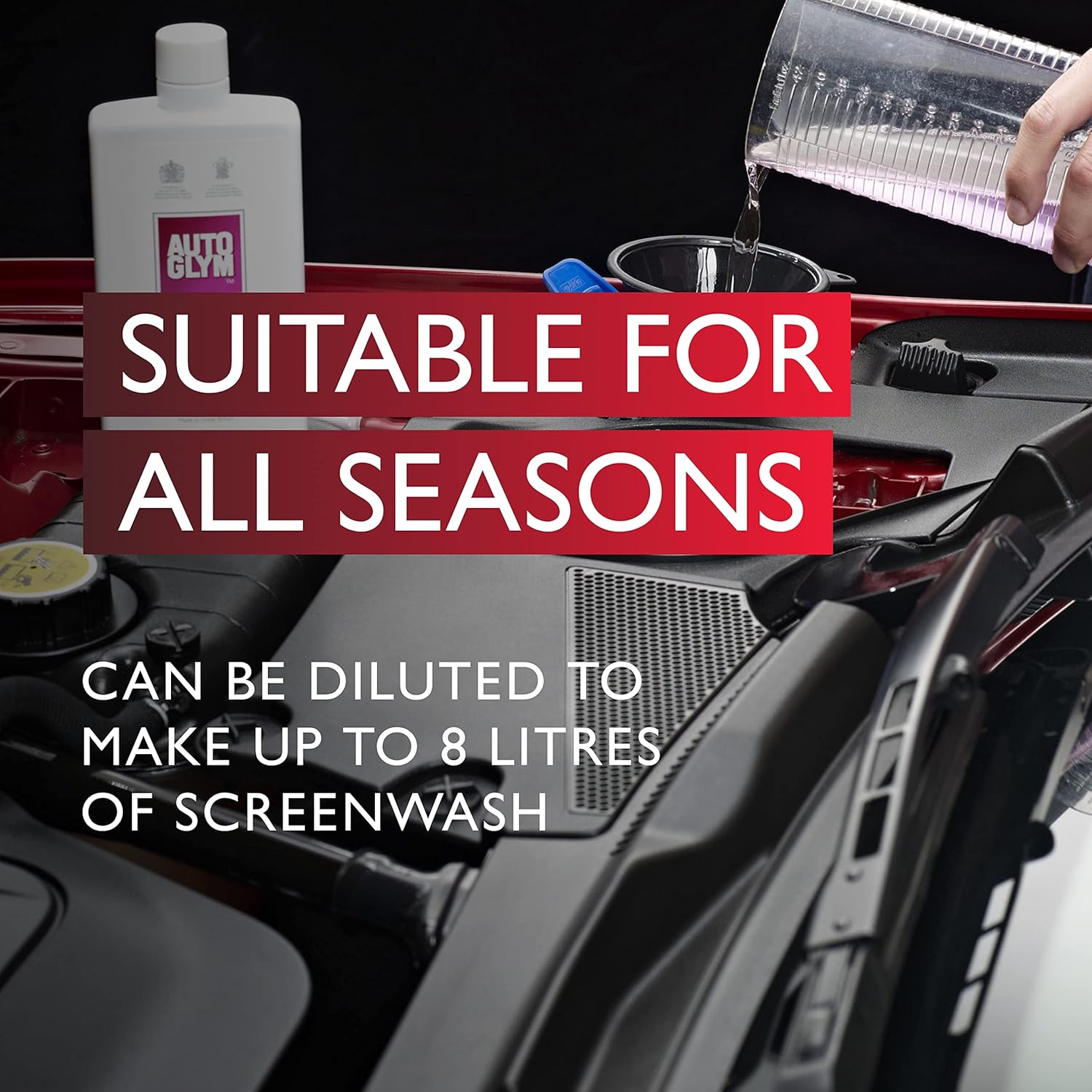 Detalle de Autoglym Ultimate Screenwash 500ml: Concentrated Windshield Washer Fluid for All Seasons