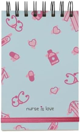 Detalle de Nurse is Love NIL-NOTEBOOK-V-MINI-PT-SIMPLE-AZUL_CLARO mininotitieboekje, geruit en blauw