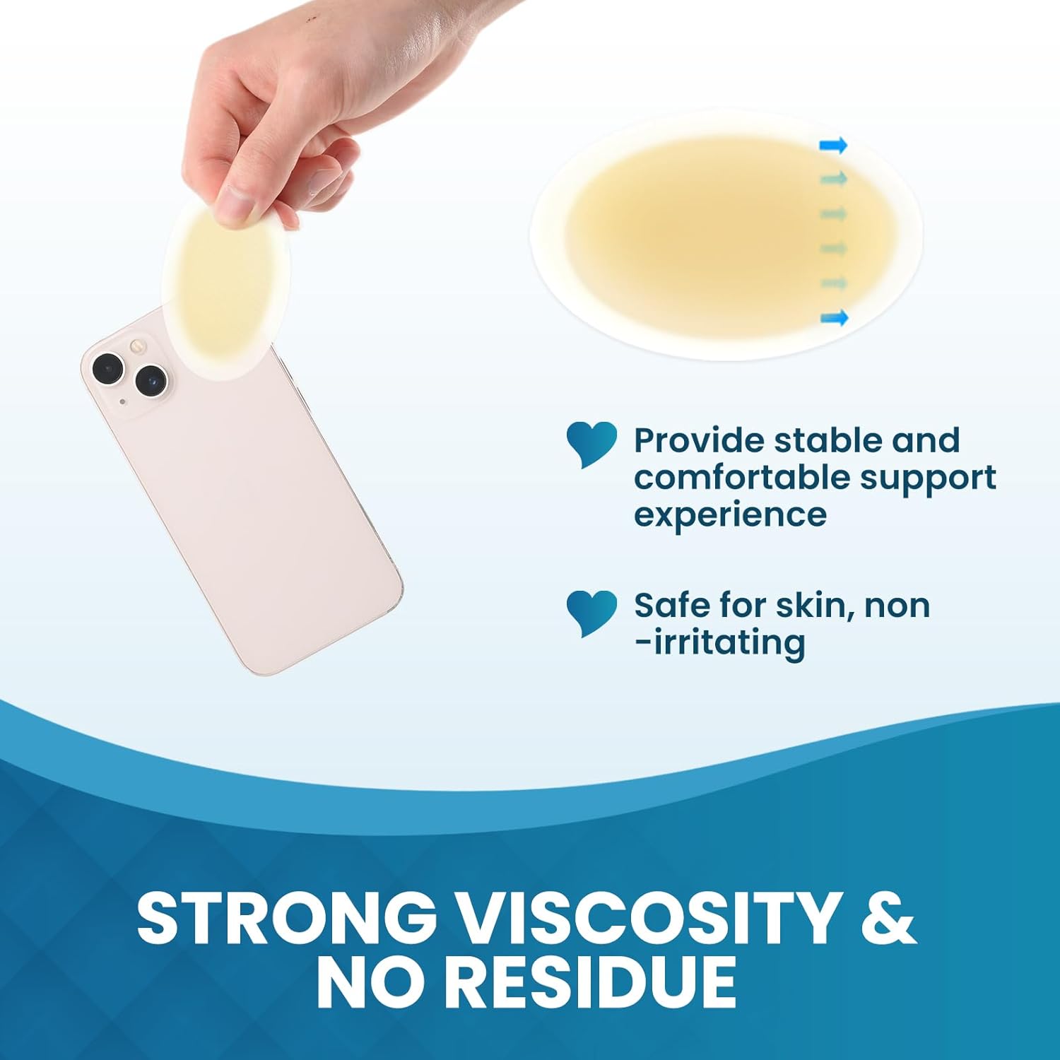 Detalle de Gel Pansement Ampoule – Pansements hydrocolloïdes pour les pieds (21 pièces)