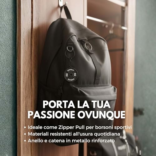 Thumbnail 2 de Motivaly Portachiavi Disco Palestra 20kg Old School – Dettagli e guida all'acquisto