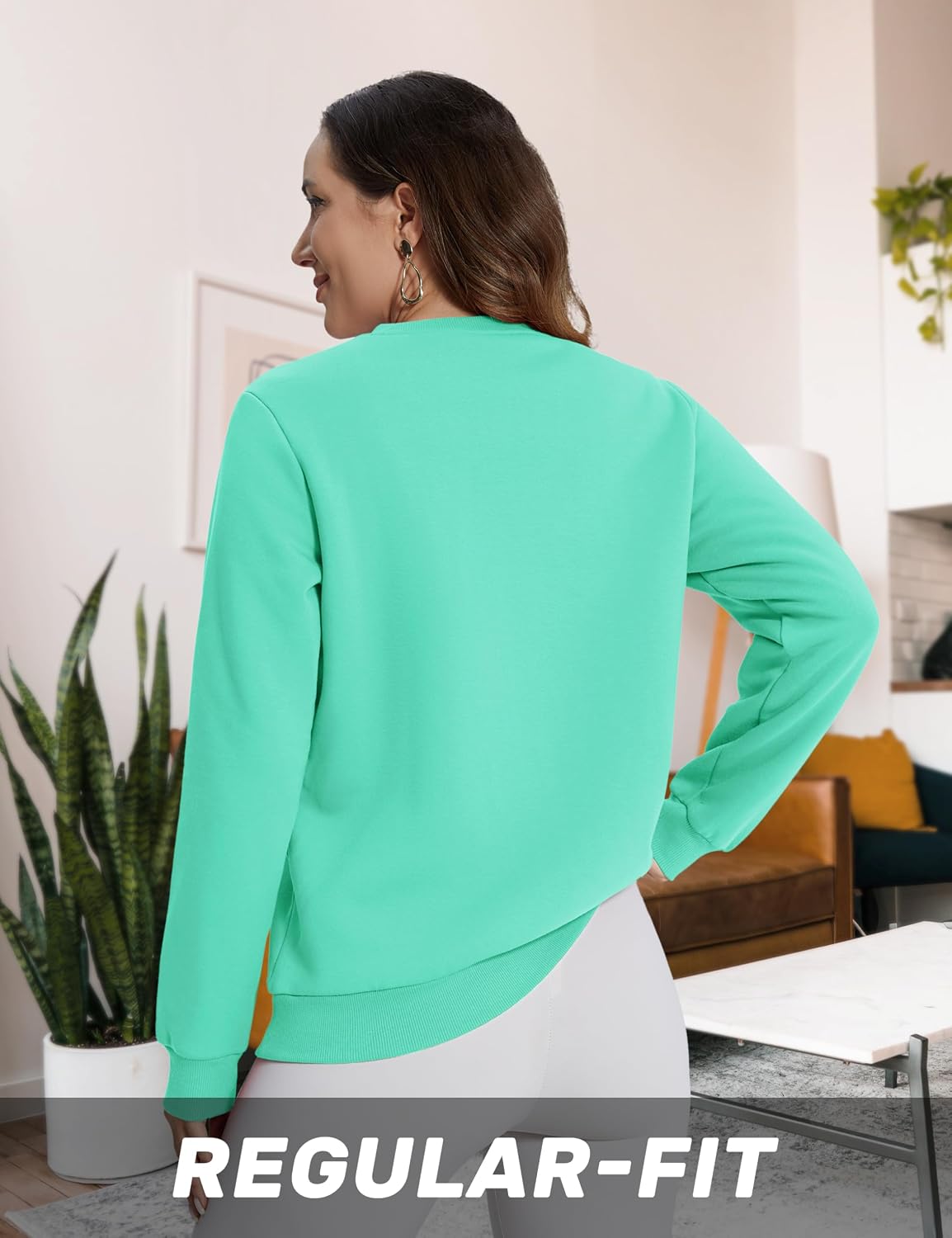 Thumbnail 5 de TACVASEN Women’s Sherpa-Lined Crewneck Sweatshirt for Winter