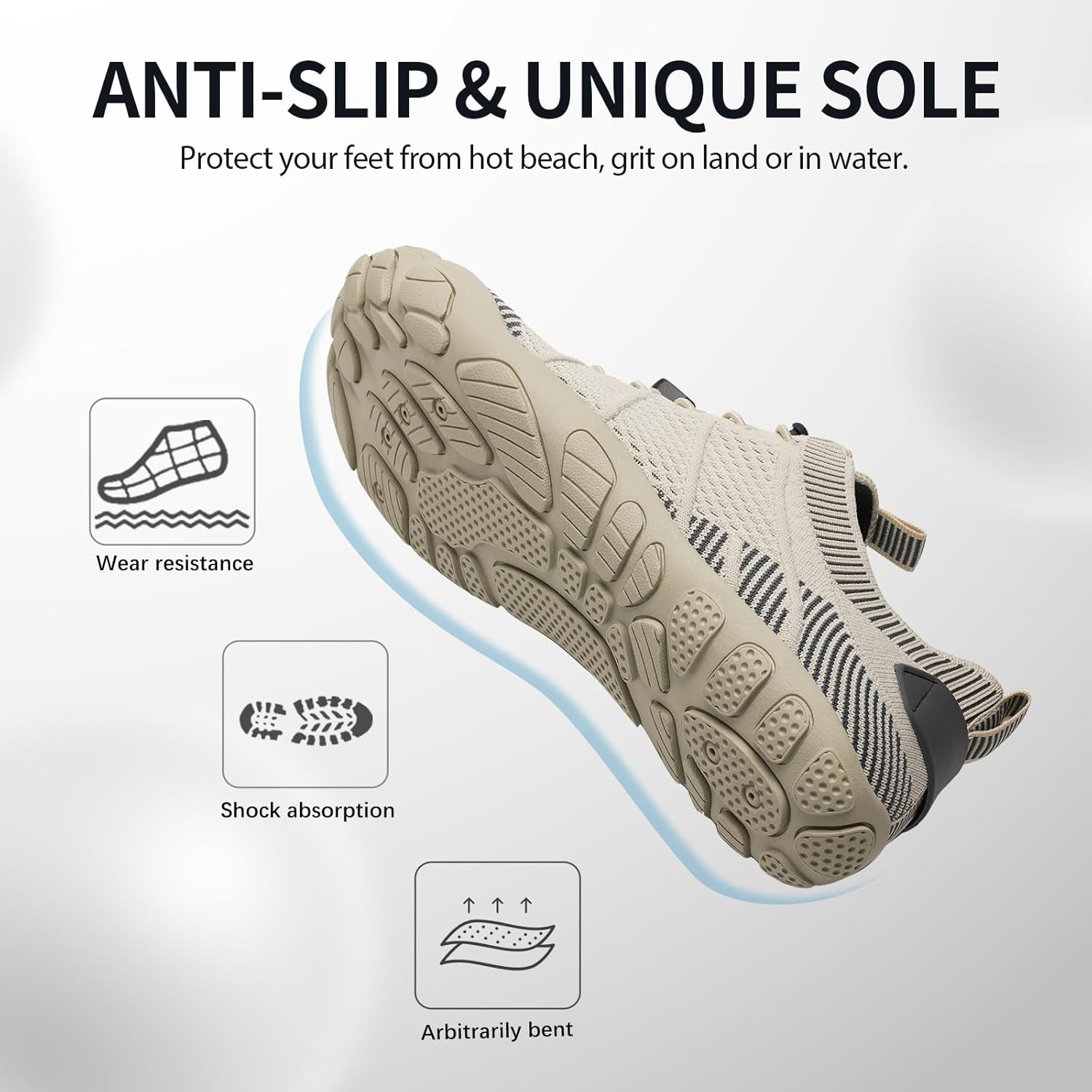 Thumbnail 5 de IceUnicorn Barfußschuhe Damen/Herren – Breite Zehenbox, Geländelaufschuhe, Unisex Aquaschuhe