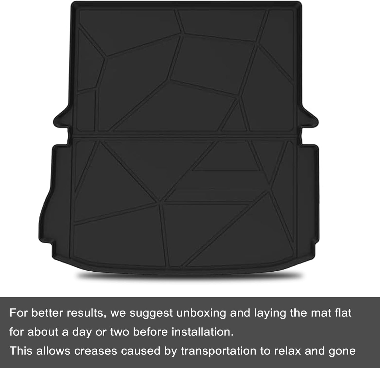 Thumbnail 6 de KUST Trunk Cargo Mat for 2011–2019 Ford Explorer — All-Weather Rear Cargo Liner (TPE Rubber, Raised Edge)