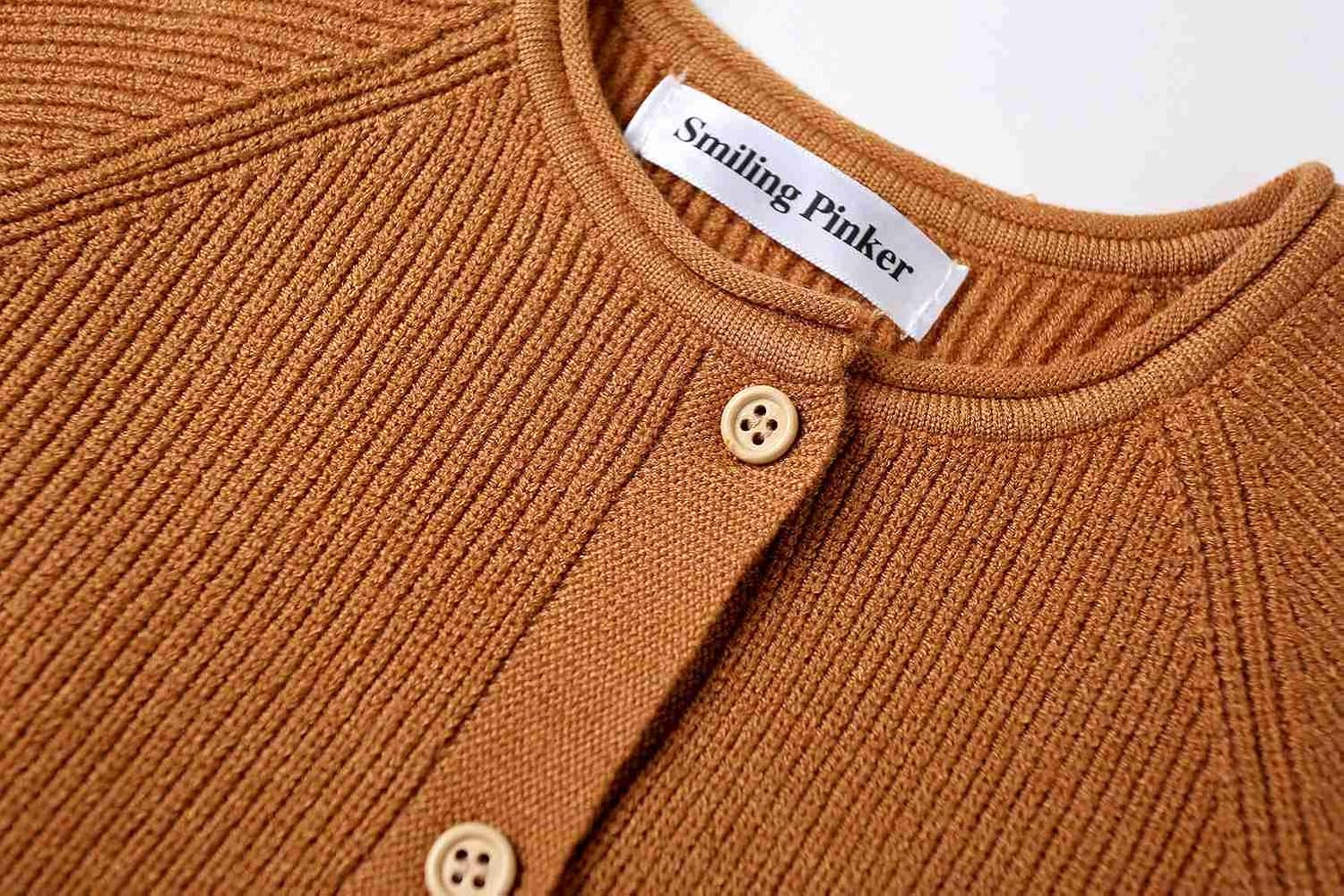 Detalle de Smiling Pinker Toddler Girls Knit Cardigan: Soft, Warm & Practical