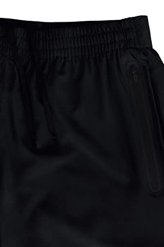 Detalle de TCA Elite Tech Pantaloncini Corti Uomo Sportivi da Corsa con Tasche Laterali con Zip - Nero, XXL