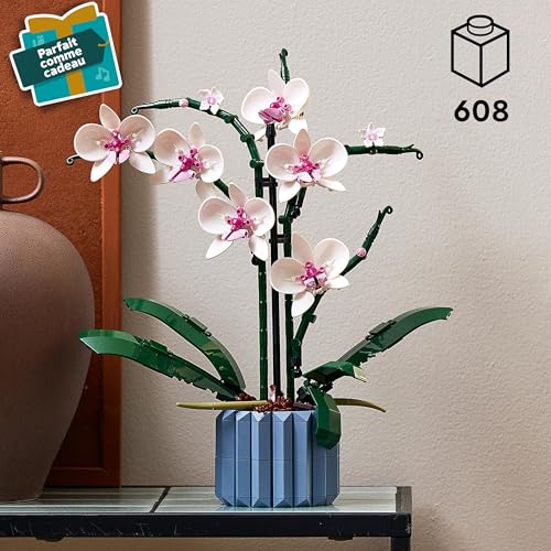 Detalle 2 de LEGO Botanicals L’Orchidée — Plante décorative LEGO pour adultes (réf. 10311)