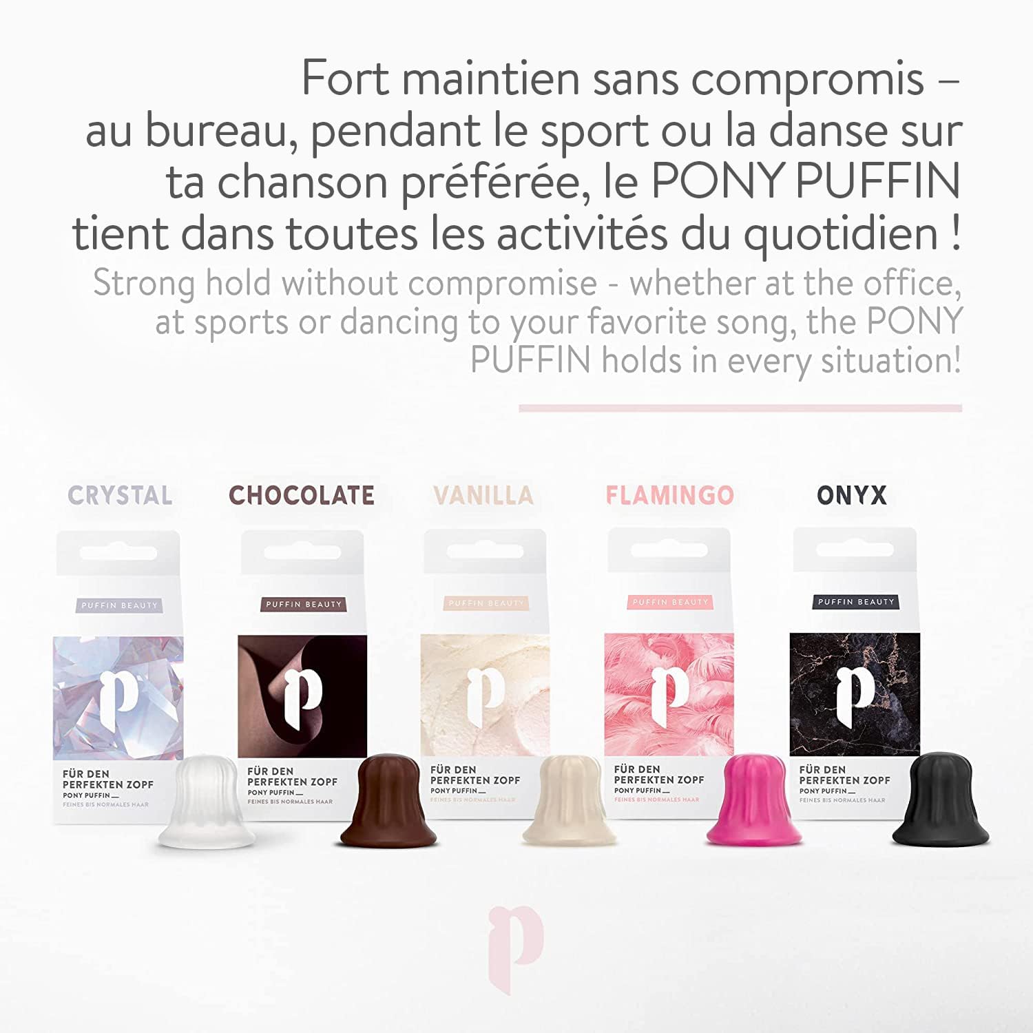 Thumbnail 6 de pony puffin CHOCOLATE elastique volume 3,2 cm