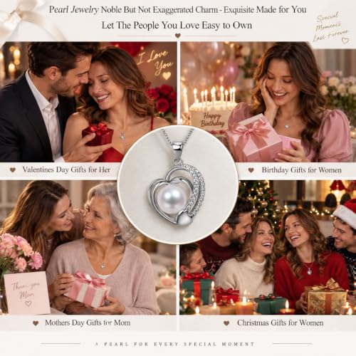 Thumbnail 4 de NONNYLLEI Pearl Necklace: Timeless Freshwater Pearls with Subtle Gold Accents