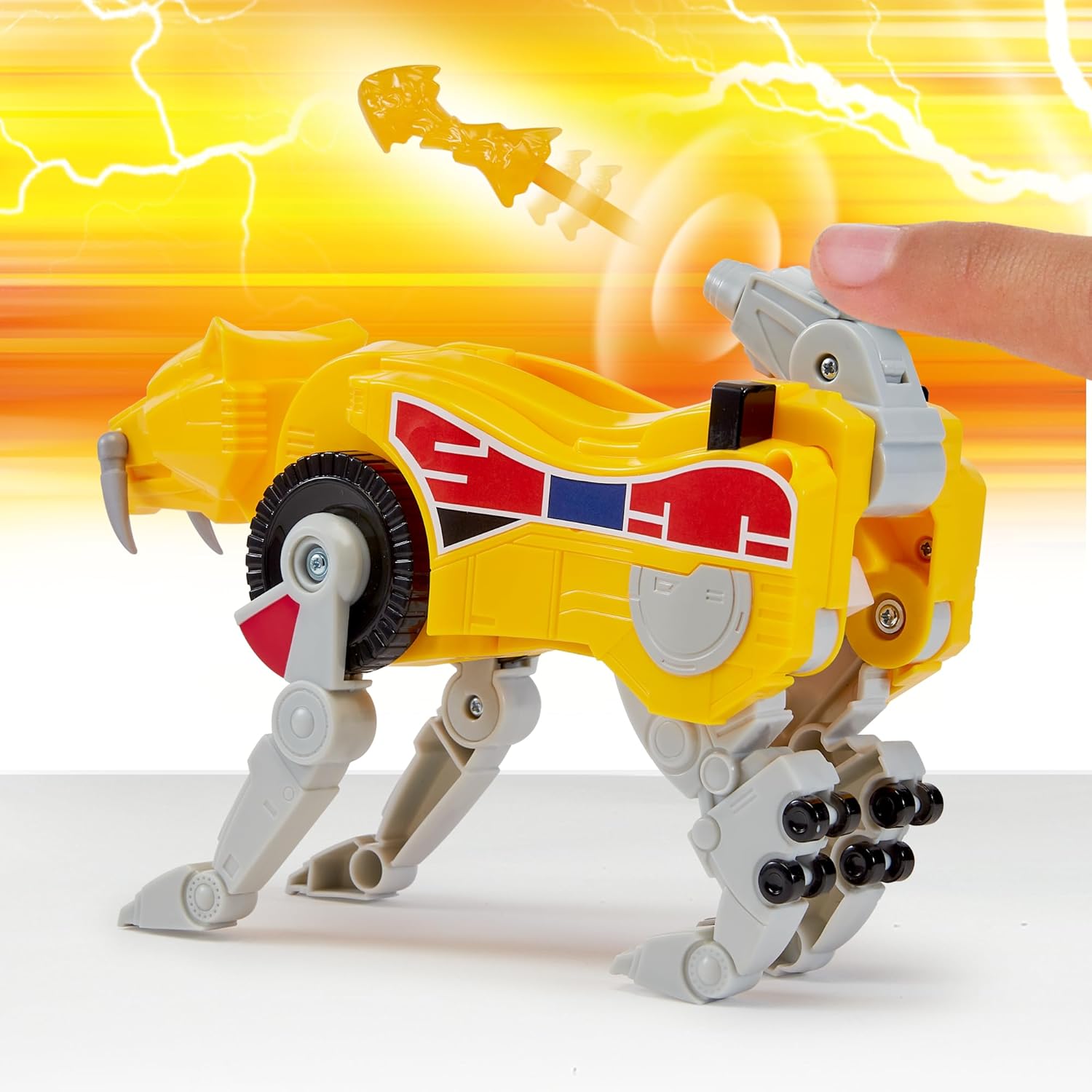 Thumbnail 3 de Power Rangers Collection Megazord – Sabertooth Tiger Dinozord articulé (PWG052)