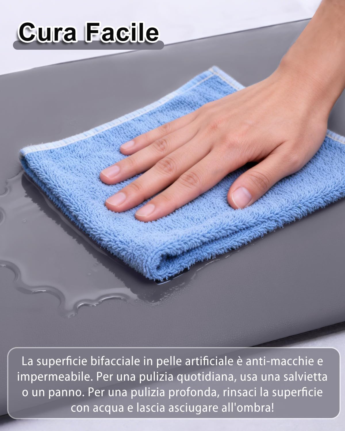 Thumbnail 4 de Favodormir Cuccia Cane Esterno Media Impermeabile 90x57 cm in ecopelle grigio