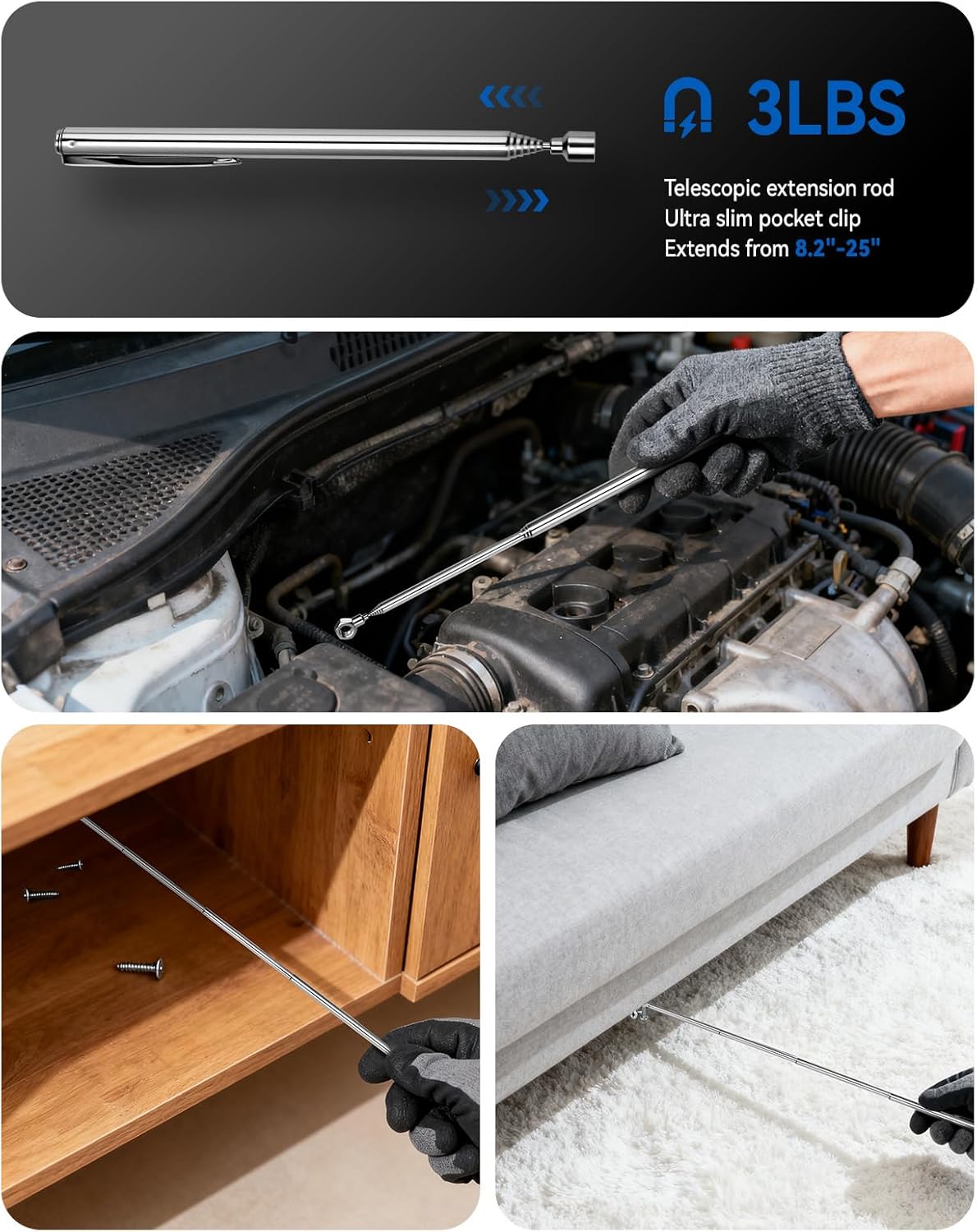 Thumbnail 6 de KELIN 42-in-1 Magnetic Ratchet Screwdriver Set (S2 steel bits, 58-tooth ratchet) — Secret Santa gift idea