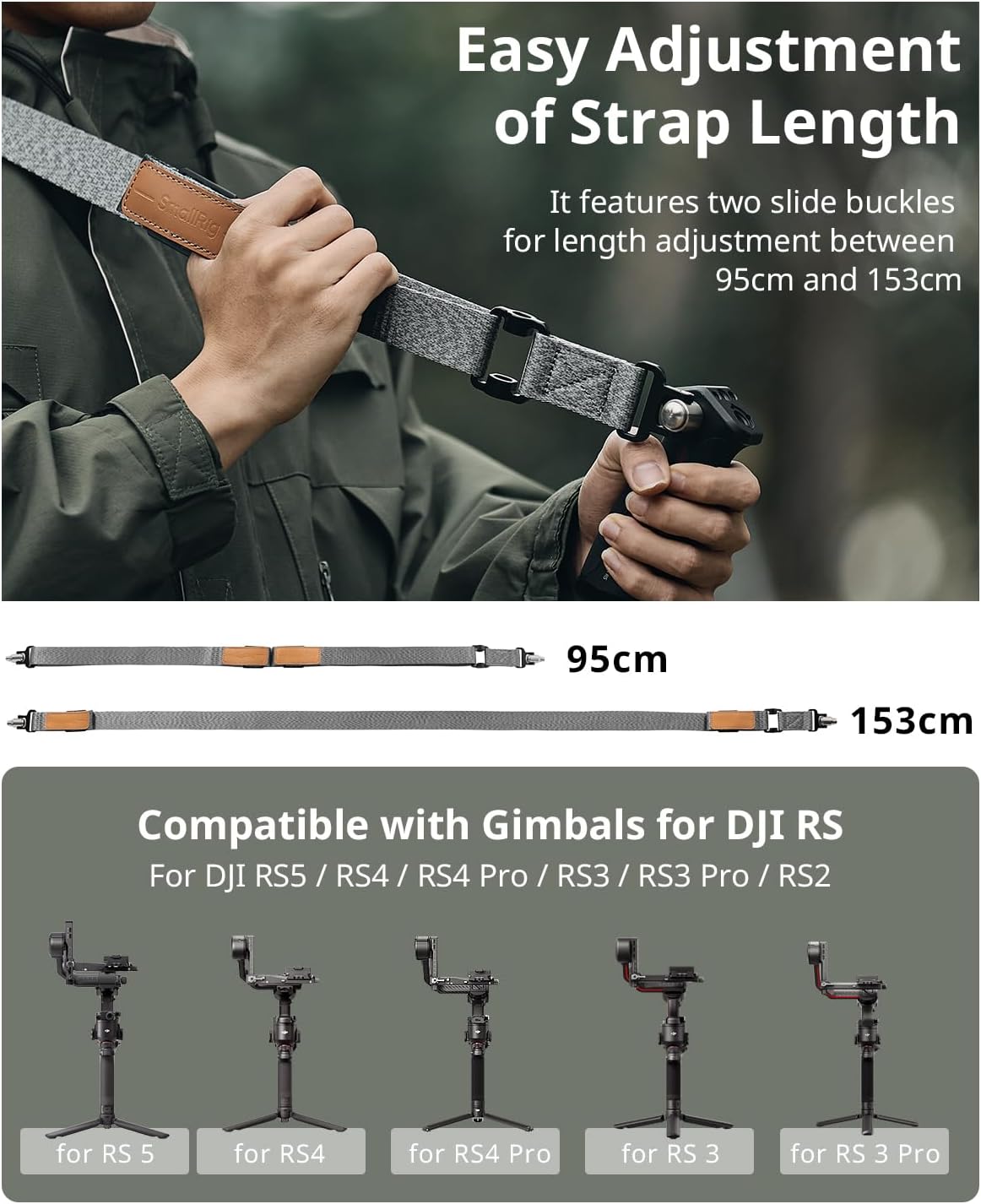 Thumbnail 4 de SMALLRIG RS 4 Tracolla per gimbal 30 kg