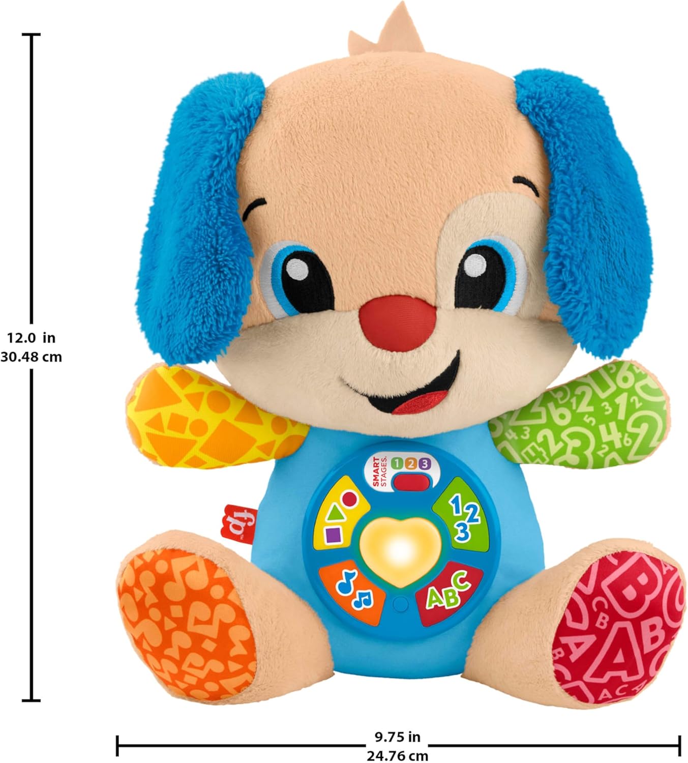 Detalle 2 de Fisher-Price musikalischer Lernspaß Smart Stages Hündchen (JFD20) – Plüschspielzeug ab 6 Monaten