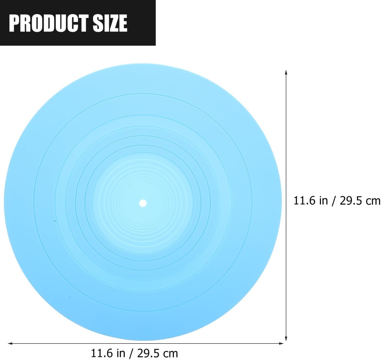 Thumbnail 1 de Supvox Anti-statische Plattentellerauflage aus Silikon (11,61 Zoll) – Schutzmatte für Vinyl-Schallplatten