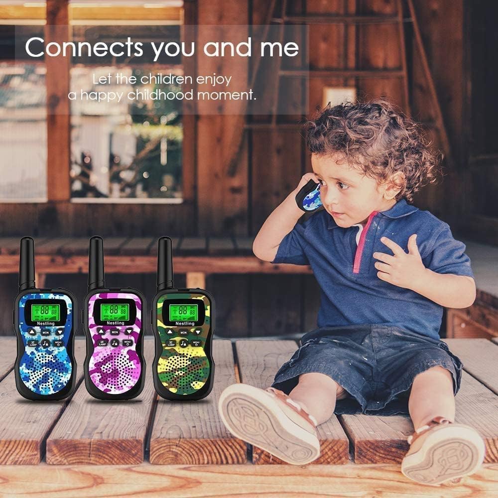 Detalle 2 de Nestling HK-588 walkietalkies voor kinderen, 3-delig met 8 kanalen