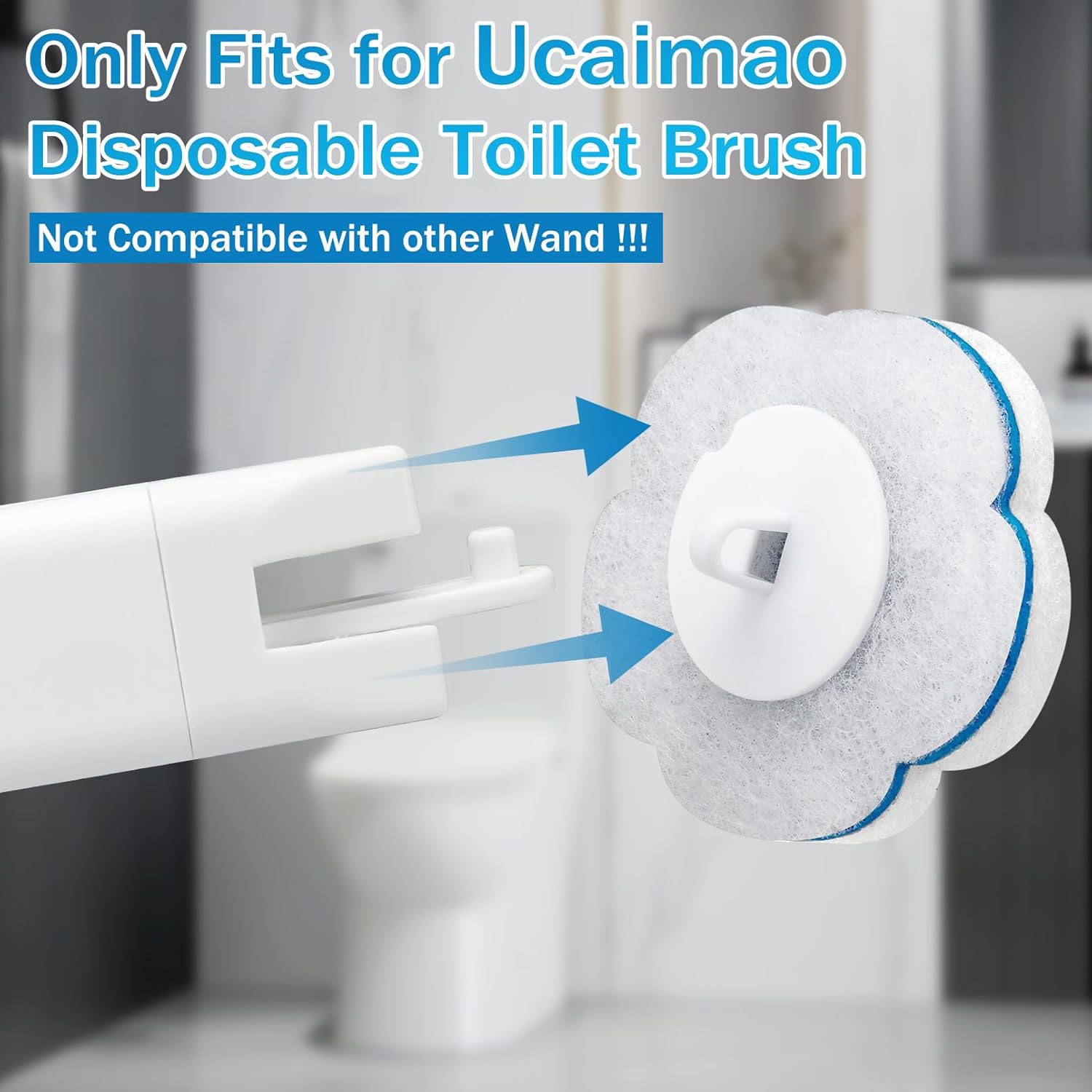 Thumbnail 5 de Ucaimao Disposable Toilet Brush Set 48 Refills