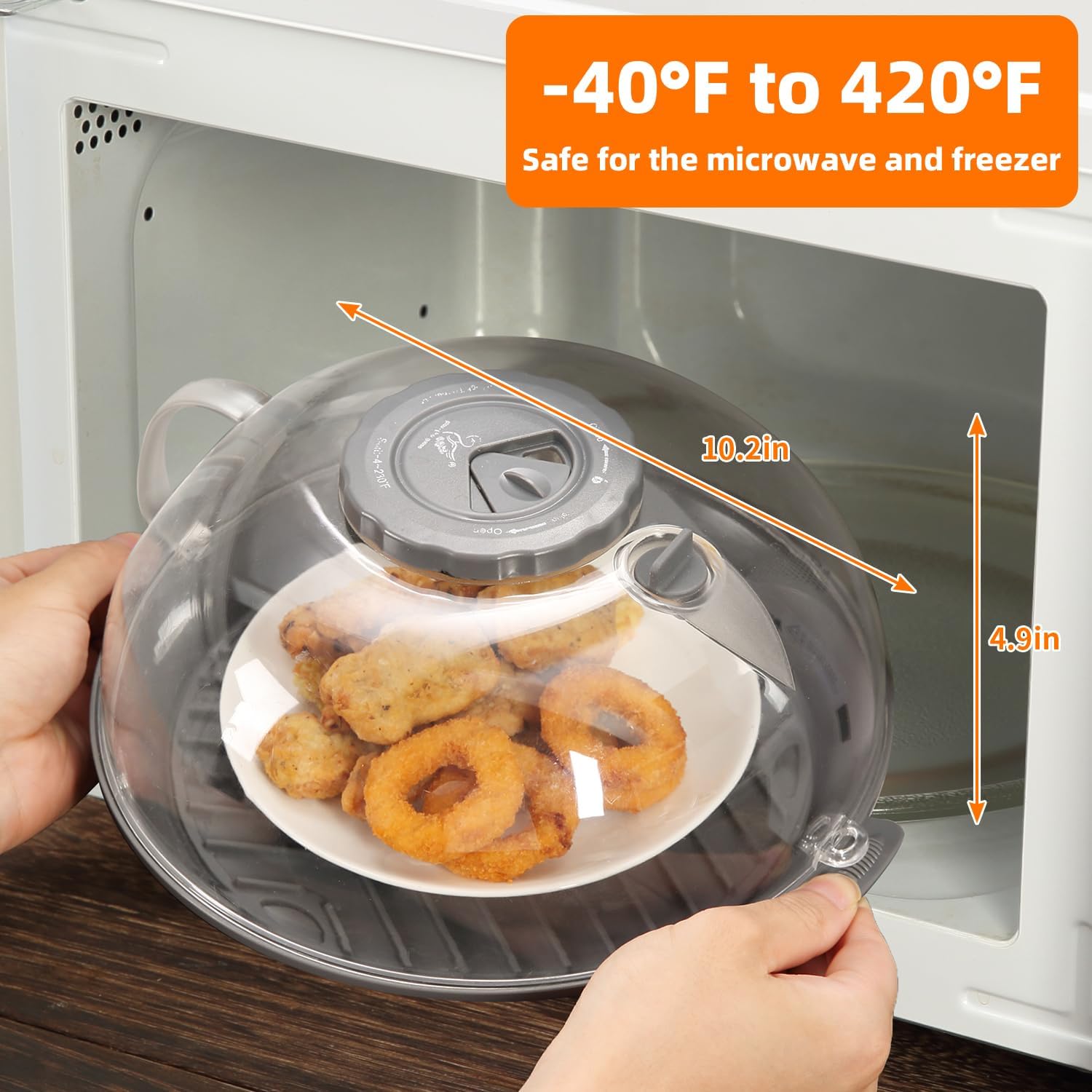 Detalle de Microwave Splatter Cover Lid 10.2 Inch