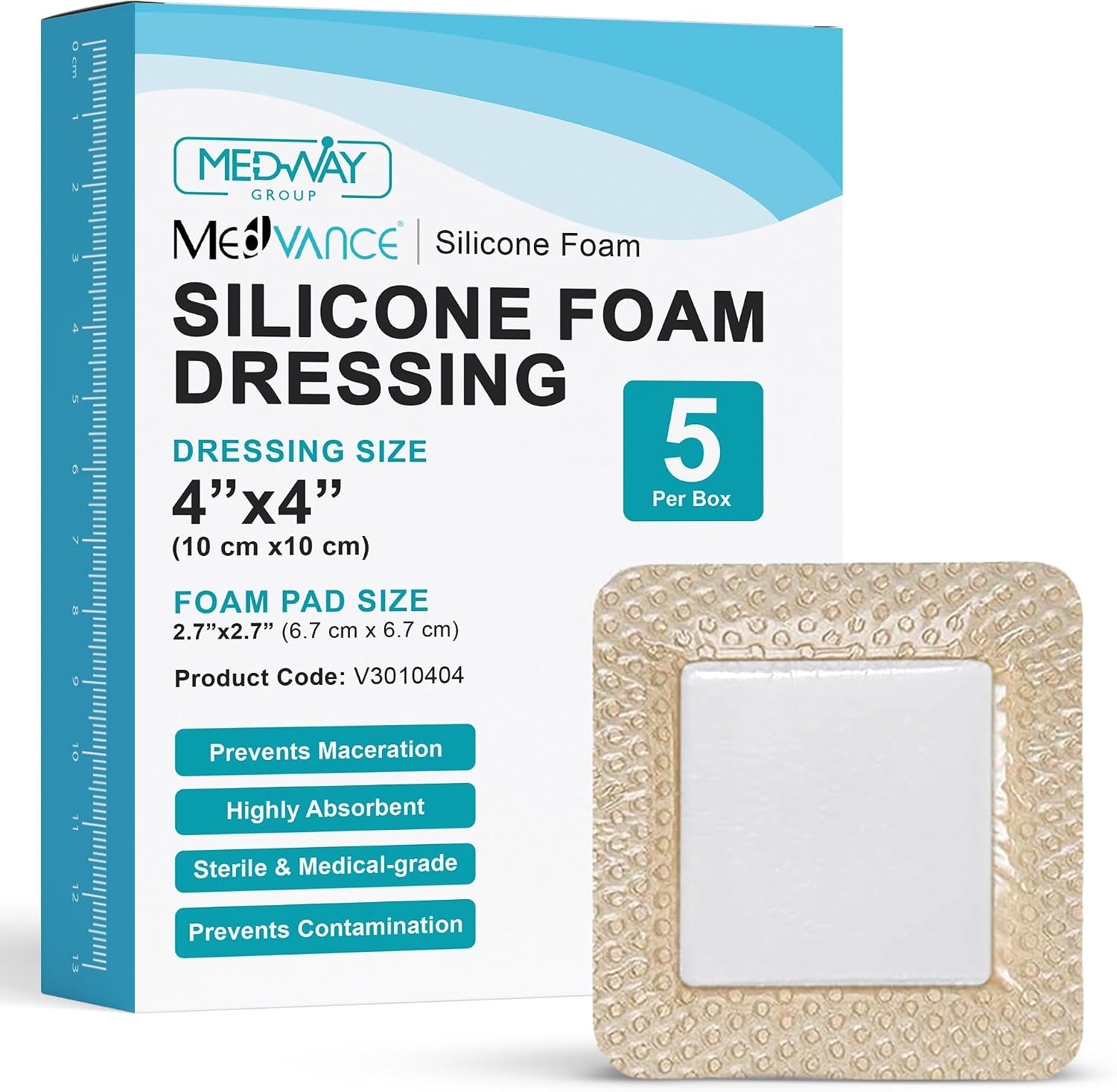 Thumbnail 6 de MedVance TM Silicone Border Dressing, 7x7 in (Box of 10)