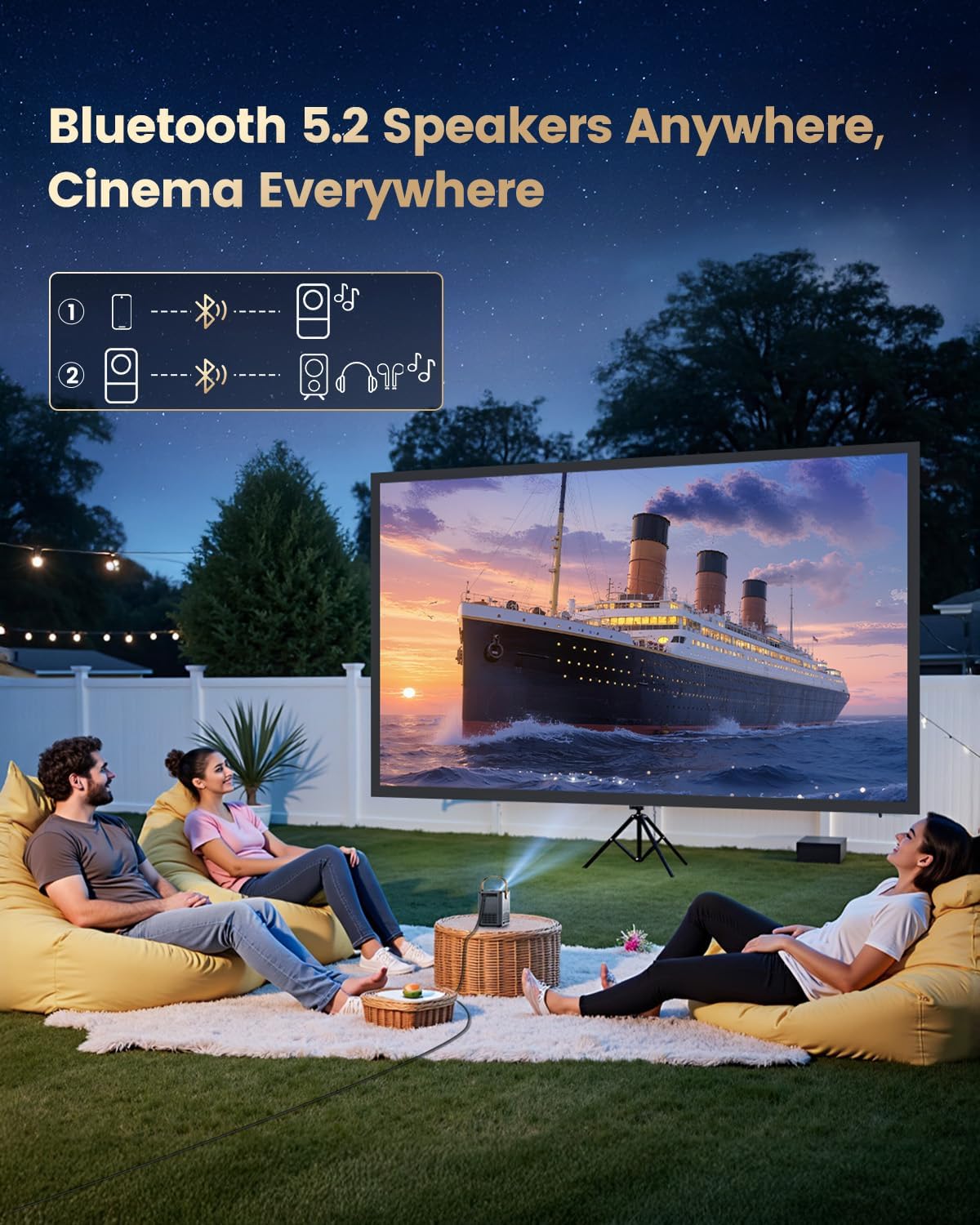 Thumbnail 3 de WiMiUS P61 PRO 4K Mini Projector