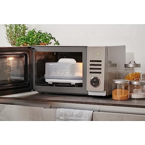 Thumbnail 6 de Chicco Esterilizador Eléctrico, Esterilizador de Biberones, Sacaleches y Chupete, con 3 Configuraciones y Apagado Automático, Apto para Microondas, Universal hasta 6 Biberones de 330 ml, Blanco