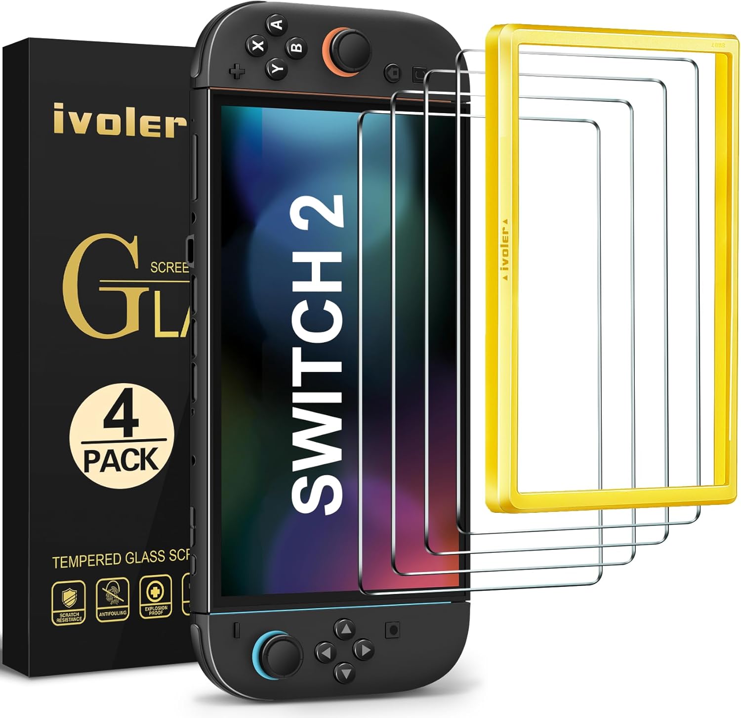 Detalle de ivoler Verre trempé Switch 2 4 pièces