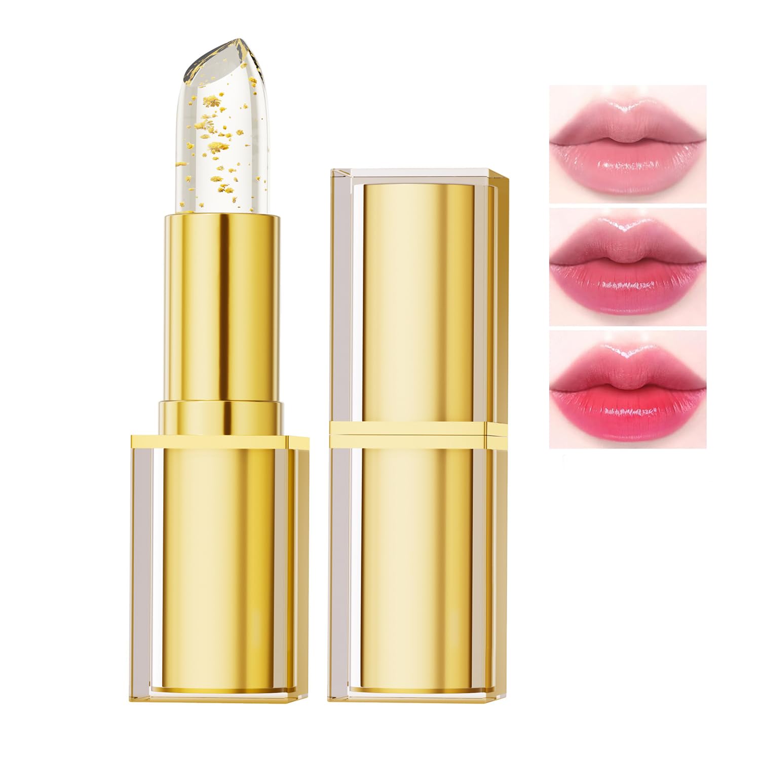 Detalle de Color Changing Lipstick: PH-Sensitive, Clear-to-Color Lip Color That Hydrates