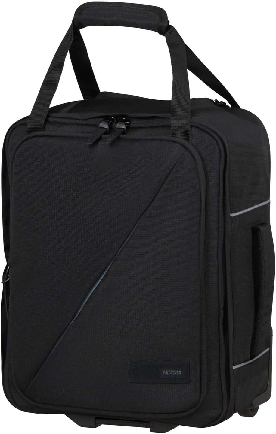 Detalle de American Tourister Take2Cabin: bolsa de cabina híbrida con ruedas y mochila para viajar ligero