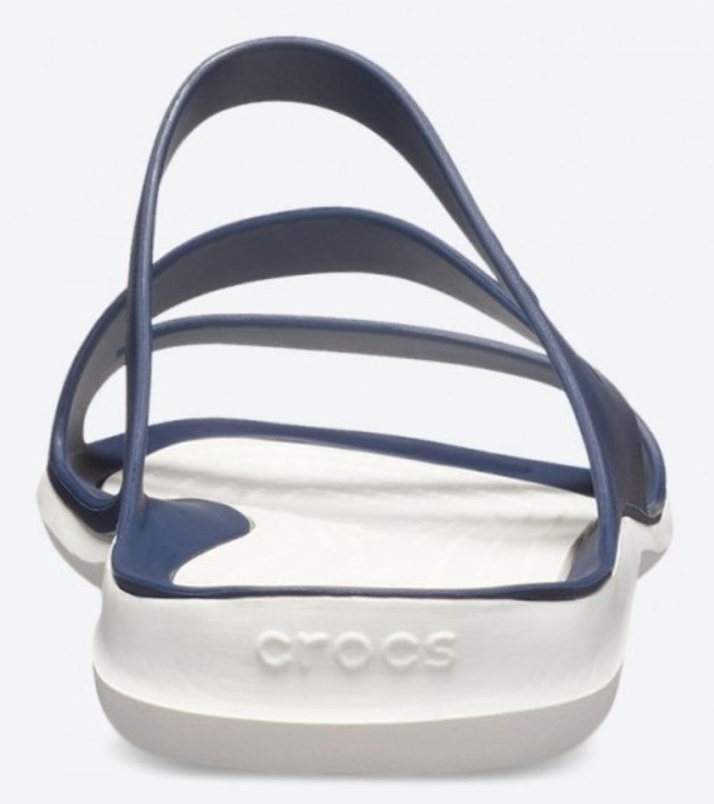 Detalle de Crocs Swiftwater Sandal W 203998462 – Wasserfeste Sandalette mit TPU-Bändern und Flex-Kerben