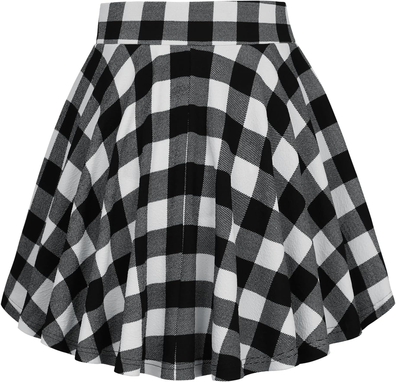 Thumbnail 3 de DJT Basic Solid Mini-Skaterrock für Mädchen mit integrierten Shorts und elastischem Bund