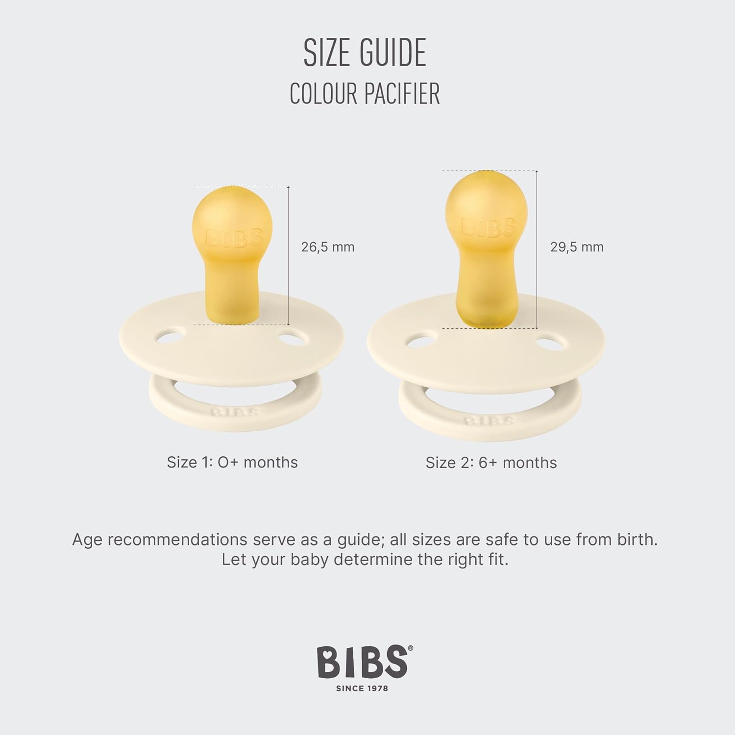 Thumbnail 2 de BIBS Pacifiers Colour Studio 2 Pack Round Nipple soother