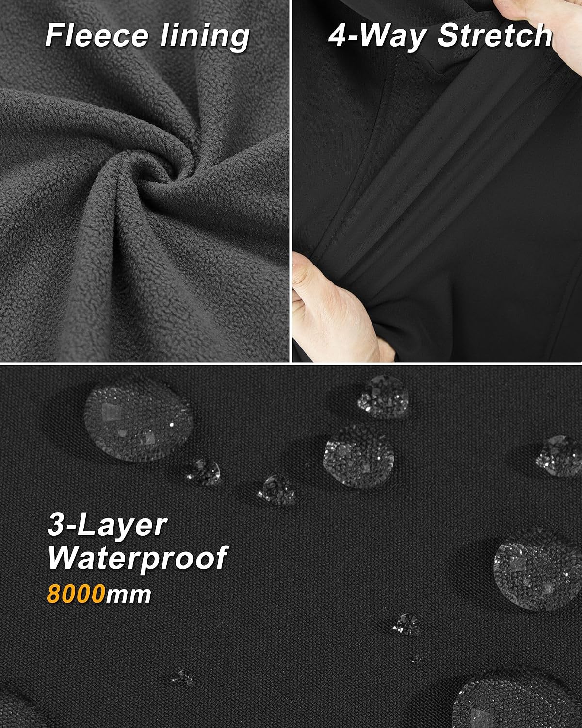 Thumbnail 3 de 33,000ft Damen Softshell Weste mit abnehmbarer Kapuze
