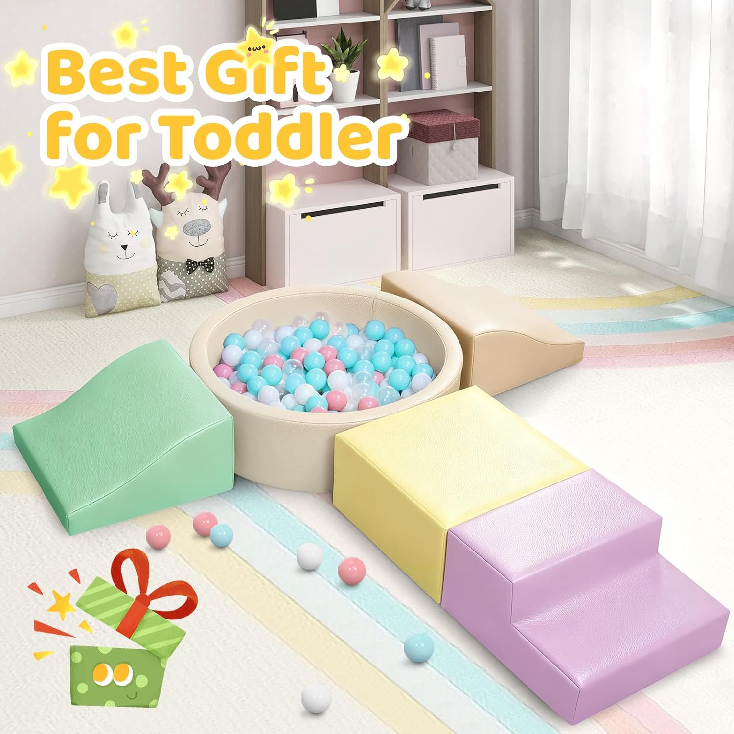 Thumbnail 6 de Foam Climbing Blocks 5-Piece for Toddlers