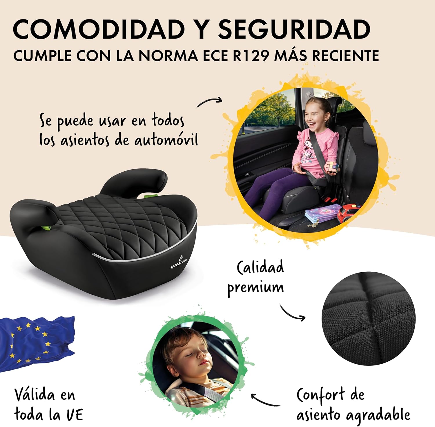 Detalle 2 de WALSER Andy asiento elevador infantil 125-150 cm