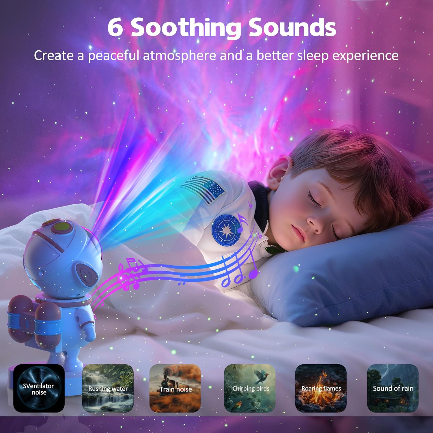 Thumbnail 5 de Astronaut Galaxy Projector 360° adjustable