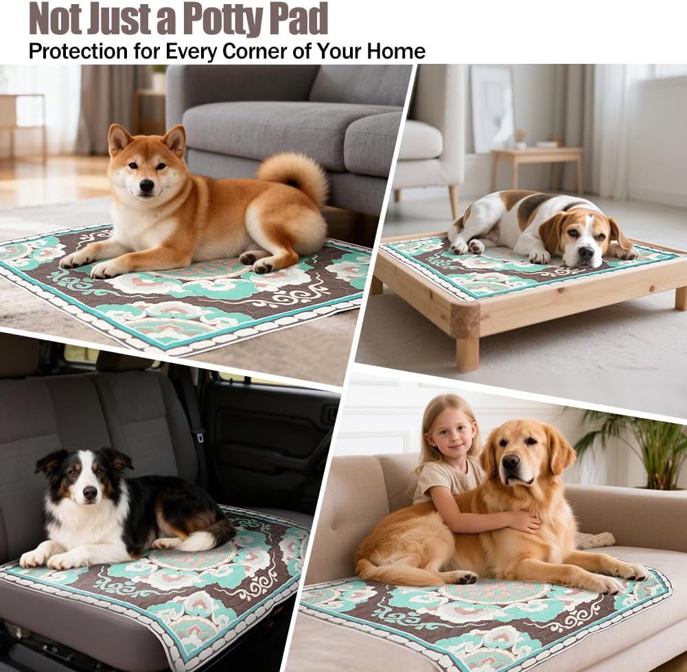 Thumbnail 1 de Deamoser Extra Large Washable Dog Pad 160 x 160cm – XL Reusable Whelping Mat for Large Dogs