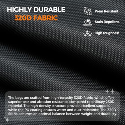 Detalle 2 de BAGAIL Compression Packing Cubes 4/6/8 Set - Expandable, Half Mesh, Durable 320D Fabric