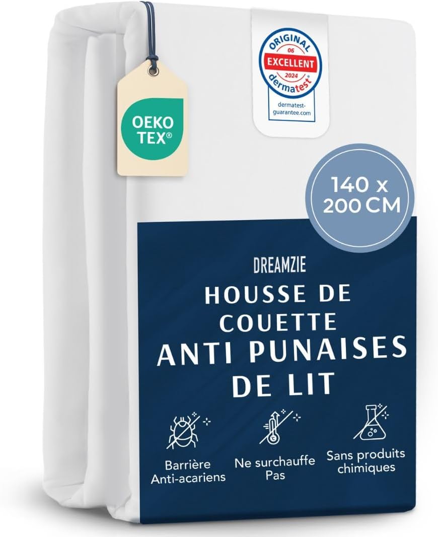 Detalle de Dreamzie Housse Anti Acarien 140x200 cm