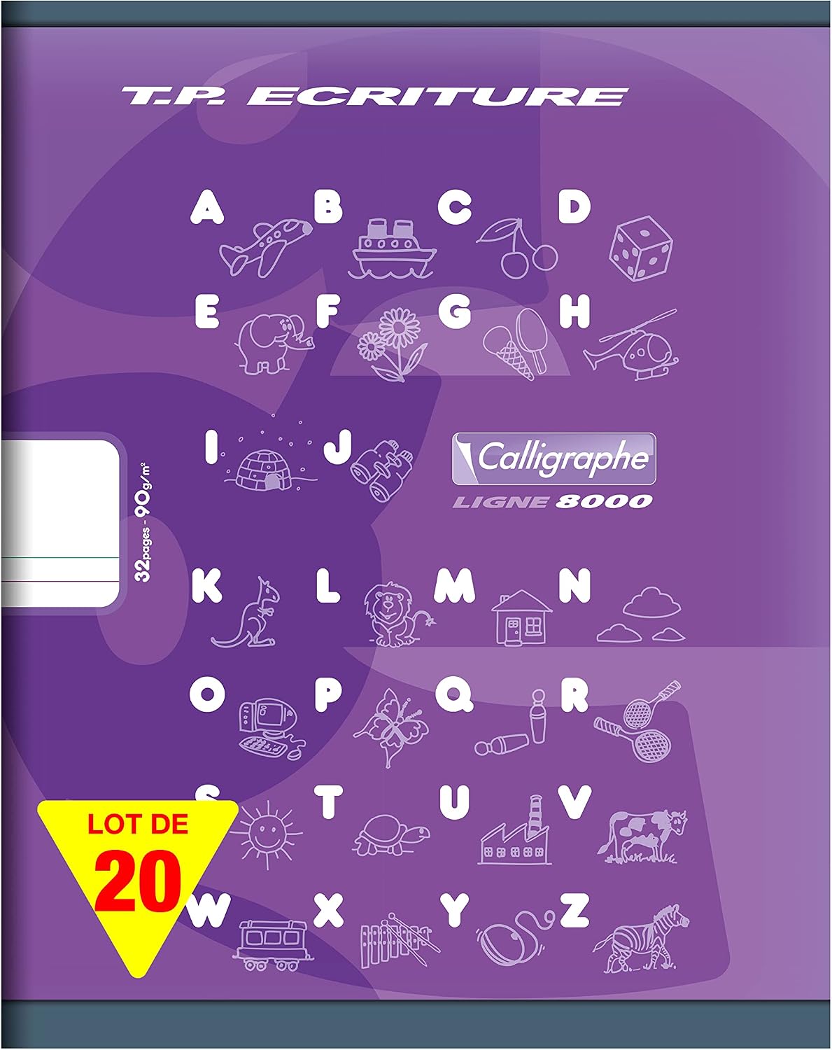 Detalle 2 de Calligraphe 108504C – Lot de 20 Cahiers de Travaux Pratiques Roses Clairefontaine 17x22 cm