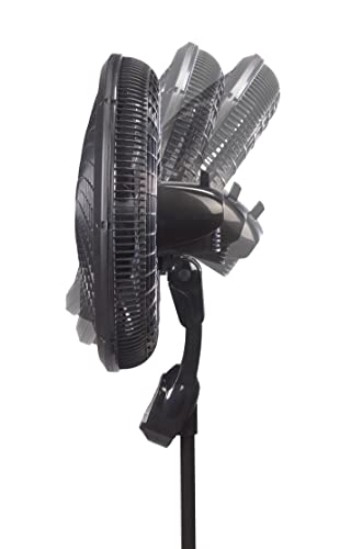 Thumbnail 10 de Lasko Cyclone Oscillating Pedestal Fan 1843 - Adjustable to 54" in Black