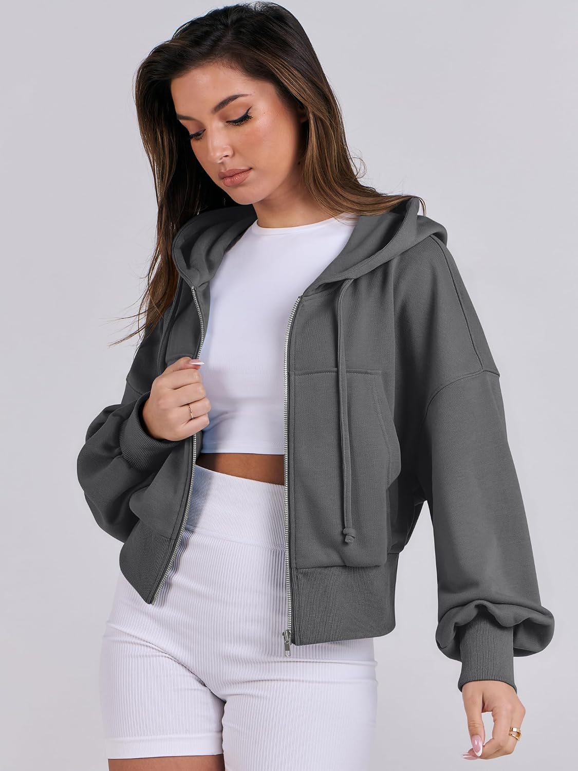 Thumbnail 6 de ANRABESS Women's Zip Hoodie